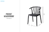 Picture of [FLOOR MODEL CLEARANCE] ZELMA Dining Chair - UV, Water & Moisture Resistance (Black)
