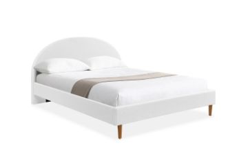 Picture of [FLOOR MODEL CLEARANCE] HOFFMAN Fabric Bed Frame (Off White) - Queen