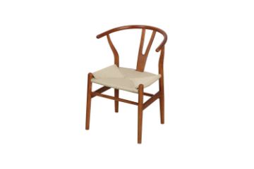 Picture of  [FLOOR MODEL CLEARANCE]  WISHBONE Solid Beech Y Replica Chair (Walnut)