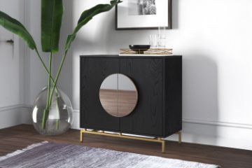 Picture of [FLOOR MODEL CLEARANCE] OCEANA 2 Door Cabinet (Black)