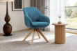 Picture of VENETIAN 360° Swivel Fabric Arm Chair (Blue)