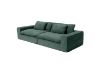 Picture of ELDEL Chenille Fabric Compressed Sofa with Ottoman (Green) 