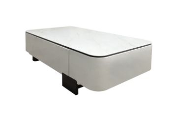 Picture of ARIANNA 130 Engineered Stone Top Coffee Table with 2-Drawer