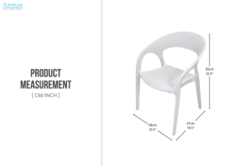 Picture of LUCERNE Stackable Outdoor Arm Chair - Water and UV Resistant