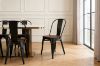 Picture of TOLIX Replica Dining Chair With Solid Pine Wood (Matte Black)