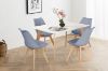Picture of EFRON 1.2M/1.4M/1.6M 5PC Dining Set (Grey)