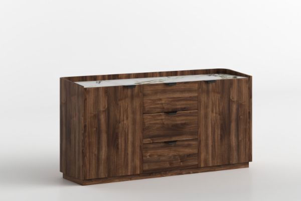 Picture of MERRINA 160 2-Door 3-Drawer Storage Cabinet/Sideboard with Sintered Stone Top