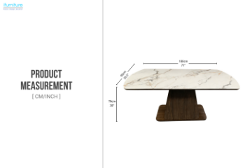 Picture of MERRINA 180 Sintered Stone Top Dining Table