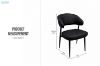 Picture of LORENZA Air Leather  Dining Chair (Black) - Each