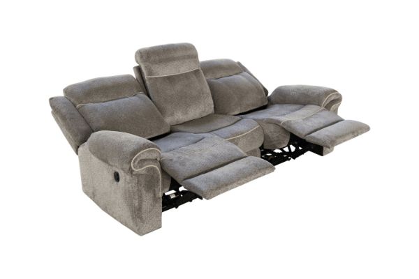 Picture of WINCHESTER Power Reclining Sofa Range - 3 Seat with Drop Down Cup Holders & USB Port, Power Socket & Drawer (3RRC)