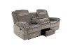 Picture of WINCHESTER Power Reclining Sofa Range (Grey) - 3 Seat with Drop Down Cup Holders & USB Port, Power Socket & Drawer (3RRC)