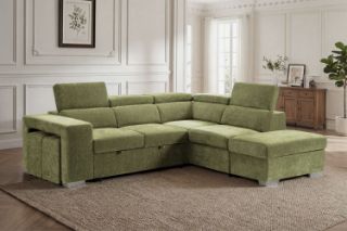 Picture of GOODEN Sectional Sofa/Sofa Bed With Storage Ottoman - Chaise Facing Right