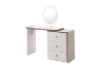 Picture of ELYSIA 3-Drawer 100-160 Extension Dressing Table with LED Mirror and Makeup Stool Combo