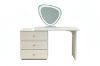 Picture of AURELIA 3-Drawer Extension Dressing Table with LED Mirror and Makeup Stool Set