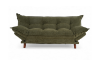 Picture of PILLOW Sofa Bed with Adjustable Backrest & Side Arm Cushions (Green)
