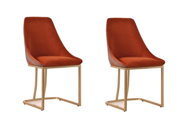 Picture of RIVA Dining Chair (Burnt Orange) -  2 Chairs in 1 Carton