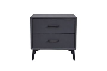 Picture of  NORDICA 2-Drawer Bedside Table (Dark)