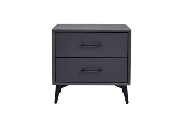 Picture of  NORDICA 2-Drawer Bedside Table (Dark)