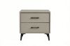 Picture of NORDICA 2-Drawer Bedside Table (Light Grey)