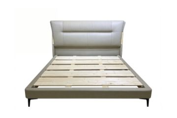 Picture of NORDICA Air Leather Bed Frame with Integrated Touch LED Light in Queen/Super King Size