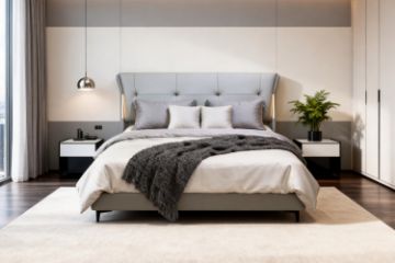 Picture of KIANA Air Leather Bed Frame with Integrated Touch LED Light in Queen/Super King Size