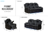 Picture of FAIRWAY Air Leather Dual Motor Reclining Sofa Range with Cup Holders & Storage & Bluetooth Speaker & USB Port, Power Socket & Wireless Charging & LED Lighting