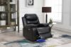 Picture of ORLANDO Air Leather Power Reclining Sofa Range with Console & Cup Holders & Storage & Bluetooth Speaker & USB Charging Port & LED Lighting