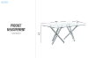 Picture of LUMIX 180 Tempered Glass Top Dining Table