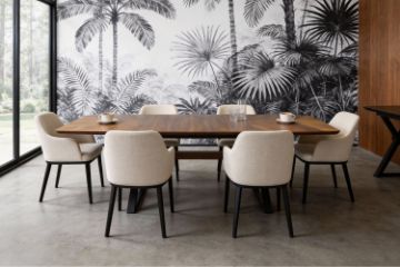 Picture of CAPITOL Walnut Veneer 180-300 Adjustable & Extendable Dining Table