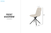 Picture of MARMURA 360° Swivel  Dining Chair (Beige)