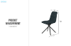 Picture of MARMURA 360° Swivel  Dining Chair (Dark) - 4 Chairs in 1 Carton