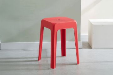 Picture of BRYN Stackable Bar Stool (Red)