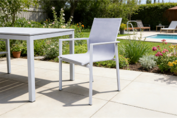 Picture of CARDIFF Aluminum Stackable Outdoor Dining Chair 