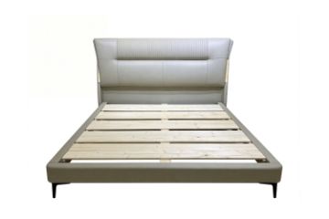 Picture of NORDICA Air Leather Bed Frame with Integrated Touch LED Light in Queen/Super King Size