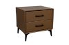 Picture of NORDICA 2-Drawer Bedside Table (Brown)