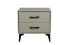 Picture of NORDICA 2-Drawer Bedside Table (Light Grey)