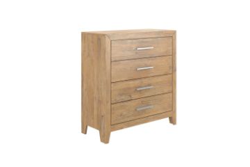 Picture of [FLOOR MODEL CLEARANCE] EMERSON 4-Drawer Solid Acacia Wood Tallboy