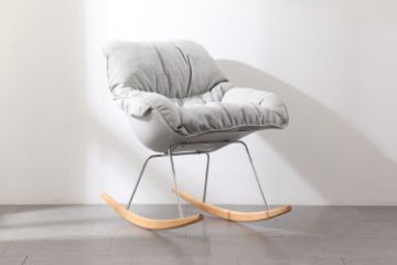 Picture of [FLOOR MODEL CLEARANCE] BALDY Rocking Chair (Grey)