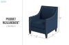 Picture of [FLOOR MODEL CLEARANCE] ABBEY Arm Chair (Navy Blue)
