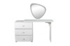 Picture of AURELIA 3-Drawer 100-160 Extension Dressing Table with LED Mirror and Makeup Stool Set