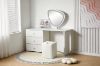 Picture of AURELIA 3-Drawer Extension Dressing Table with LED Mirror and Makeup Stool Set