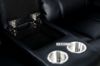 Picture of  [FLOOR MODEL CLEARANCE] PASADENA  2Seat with Storage Console & Drawer & LED Light (2RRC)Reclining Sofa (Black)