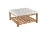 Picture of  [FLOOR MODEL CLEARANCE] MARCEL Solid Wood Tufted Ottoman/Coffee Table with Shelf 