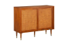 Picture of  [FLOOR MODEL CLEARANCE] TRIBECA Sliding Door Sideboard Cabinet with Solid Wood Legs
