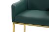 Picture of [FLOOR MODEL CLEARANCE] HESPER 74 Bar Height Bar Stool  with Arms & Golden Finish Base (Green)