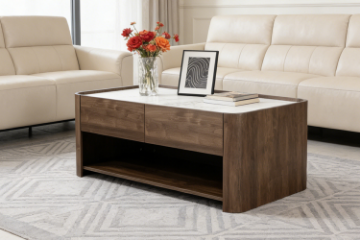 Picture of MERRINA 120 2-Drawer Coffee Table with Sintered Stone Top