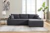 Picture of ASHFORD Fabric Sectional Compressed Sofa (Grey)