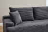 Picture of ASHFORD Fabric Sectional Compressed Sofa (Grey) - Chaise Facing Left