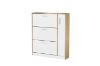 Picture of YORU 100 1-Door 3-Drawer Shoe Cabinet  (Oak & White)