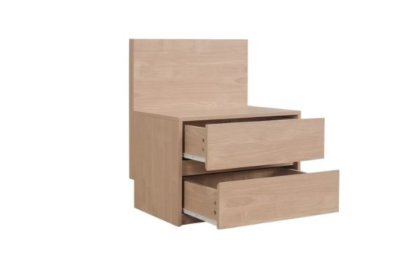 Picture of YUKI 2-Drawer Bedside Table with Headboard